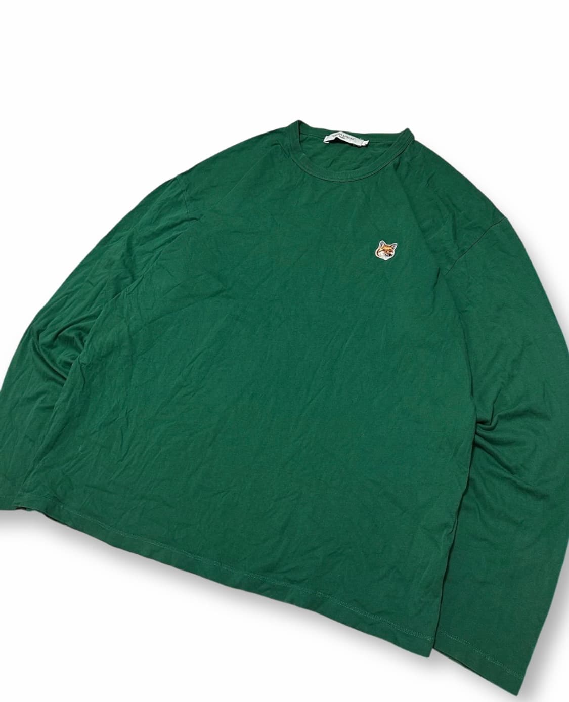 메종키츠네 폭스 긴팔 티셔츠 그린 상품이미지2