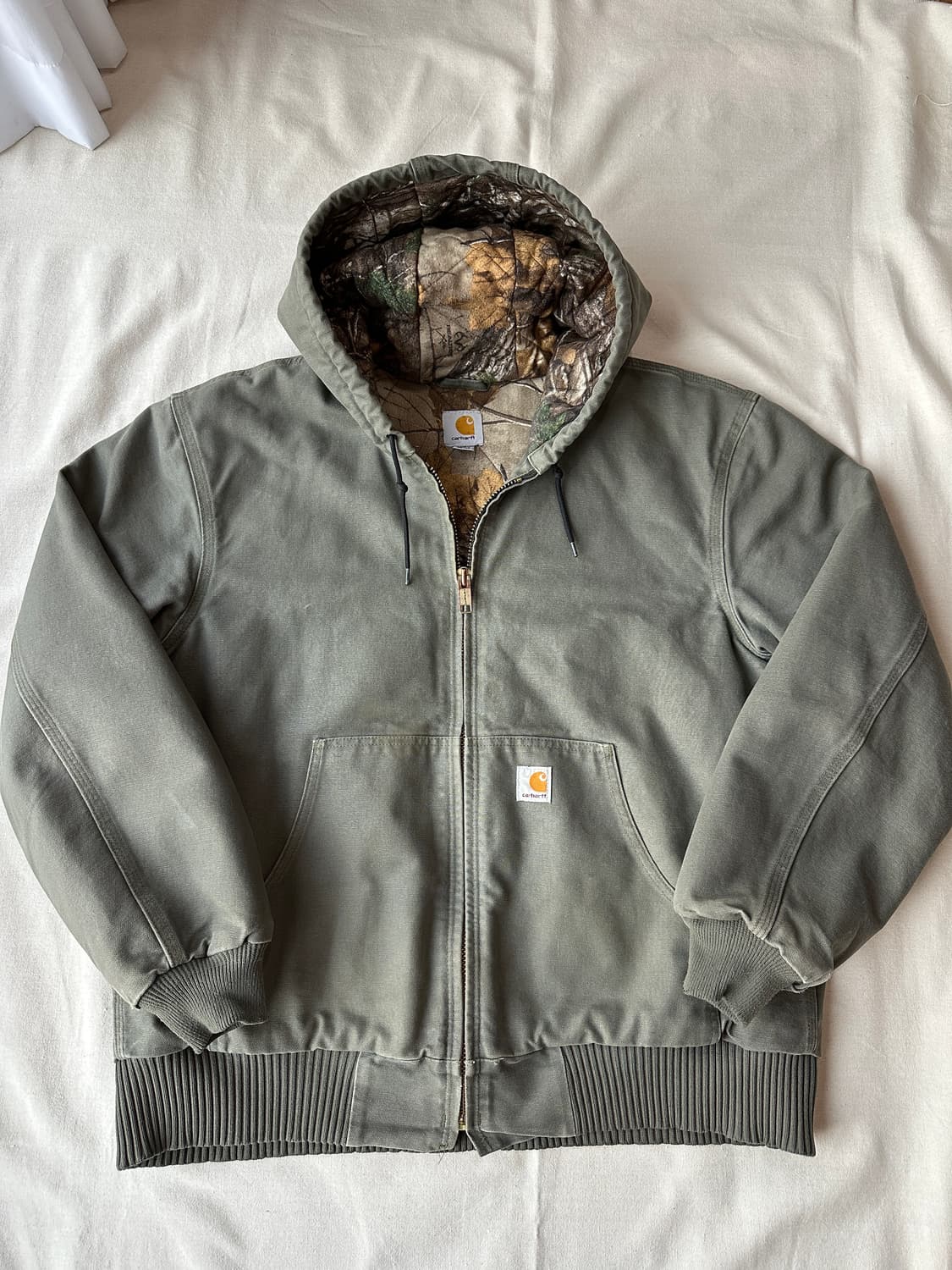 칼하트 액티브 후드 자켓 올리브그린 카모 L 상품이미지1