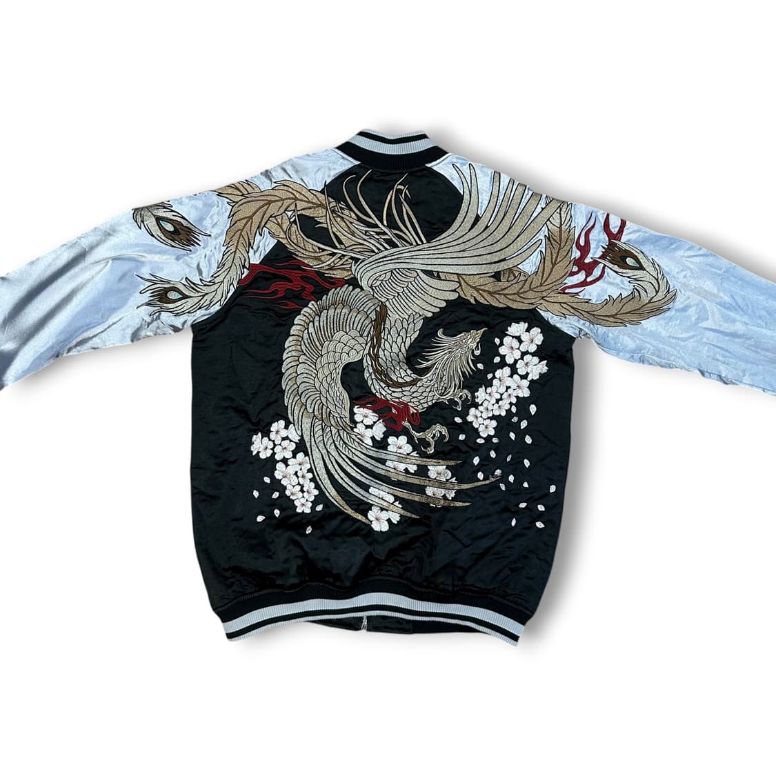 봉황 자수 새틴 스카잔 상품이미지3