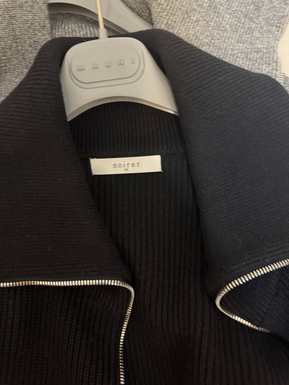 노이어 하이넥 집업 니트 자켓 50 상품이미지2