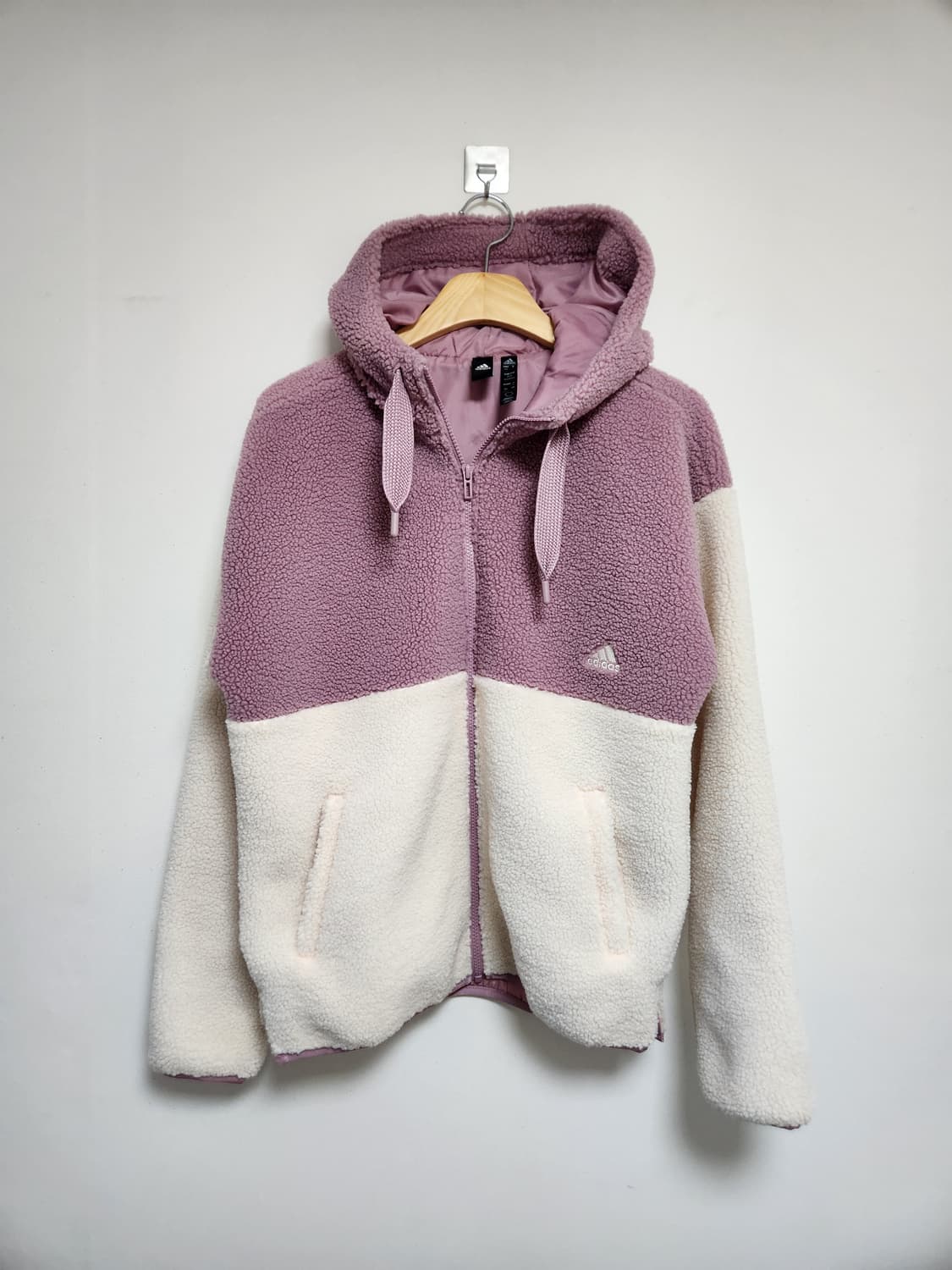 아디다스Adidas 투톤 후리스 자켓 S - J58 상품이미지1