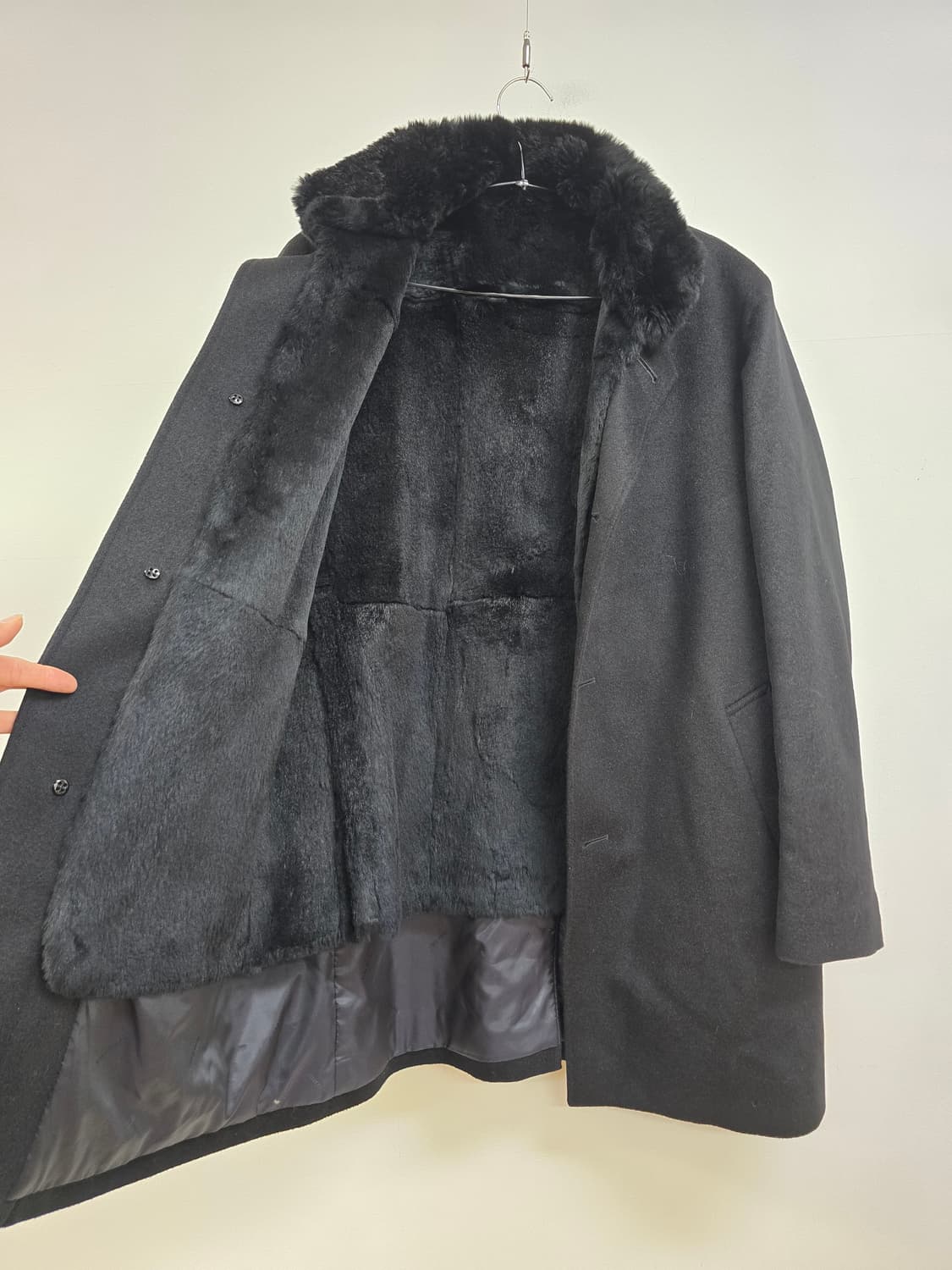 니나리치 원단 캐시미어 100% 머스크랫 퍼내피 맞춤 코트 상품이미지4