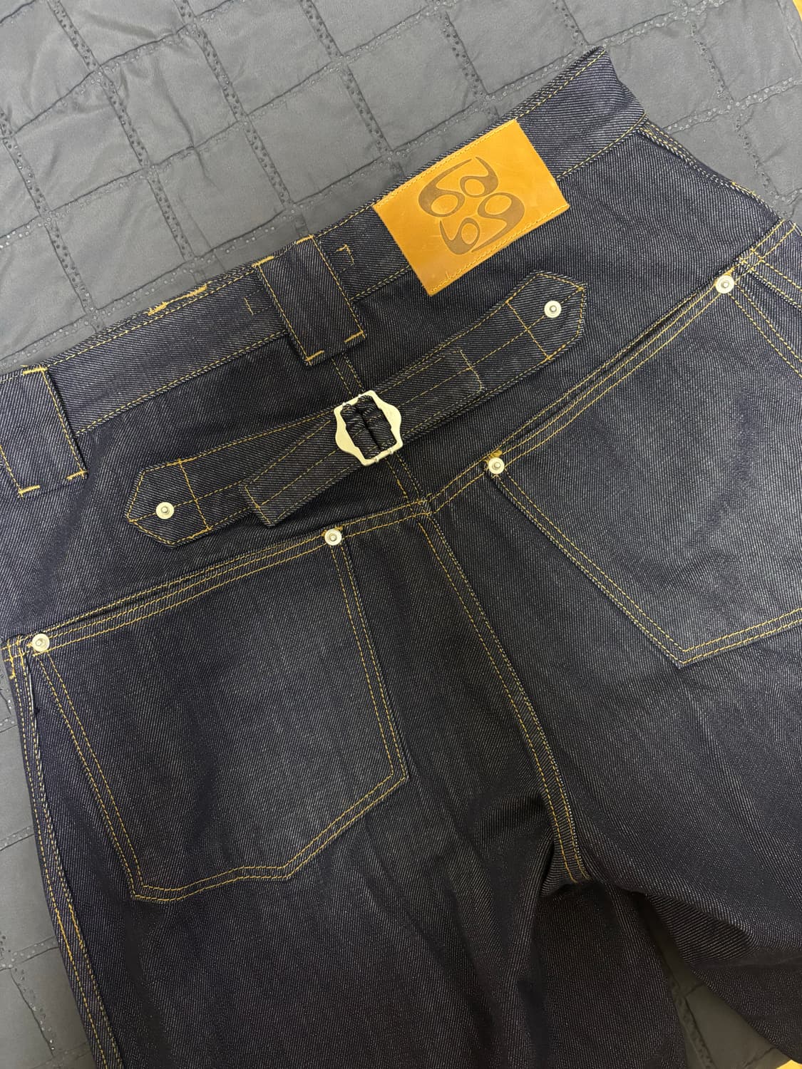 9999아카이브 테크니컬 커브드 진 네이비 1사이즈 상품이미지1