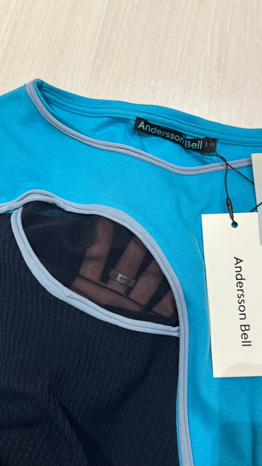 앤더슨벨 매쉬 롱슬리브xs(착샷) 상품이미지6