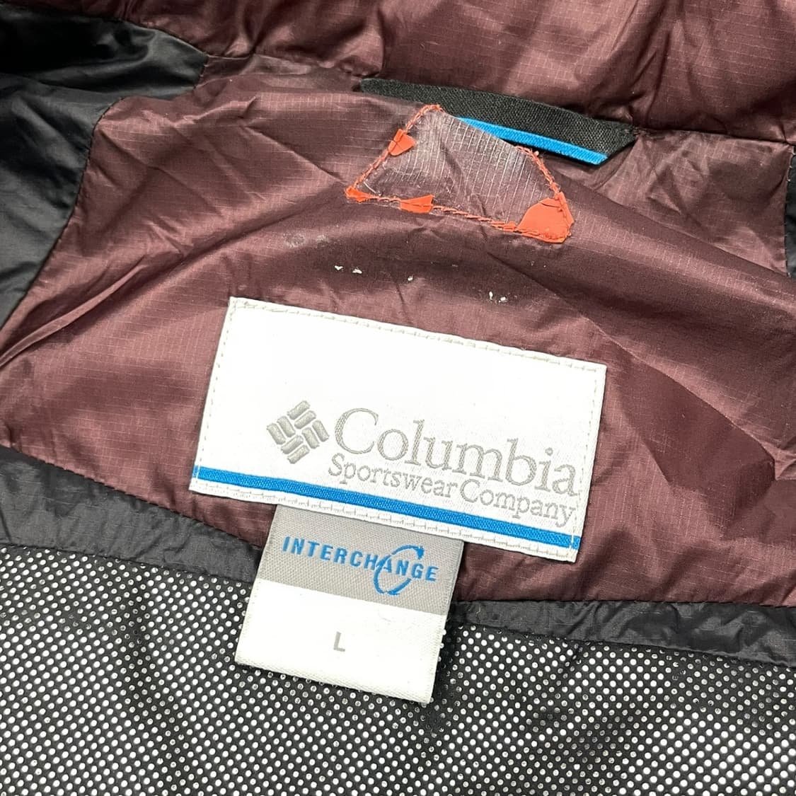 컬럼비아 옴니히트 구스다운 버건디 패딩 상품이미지7