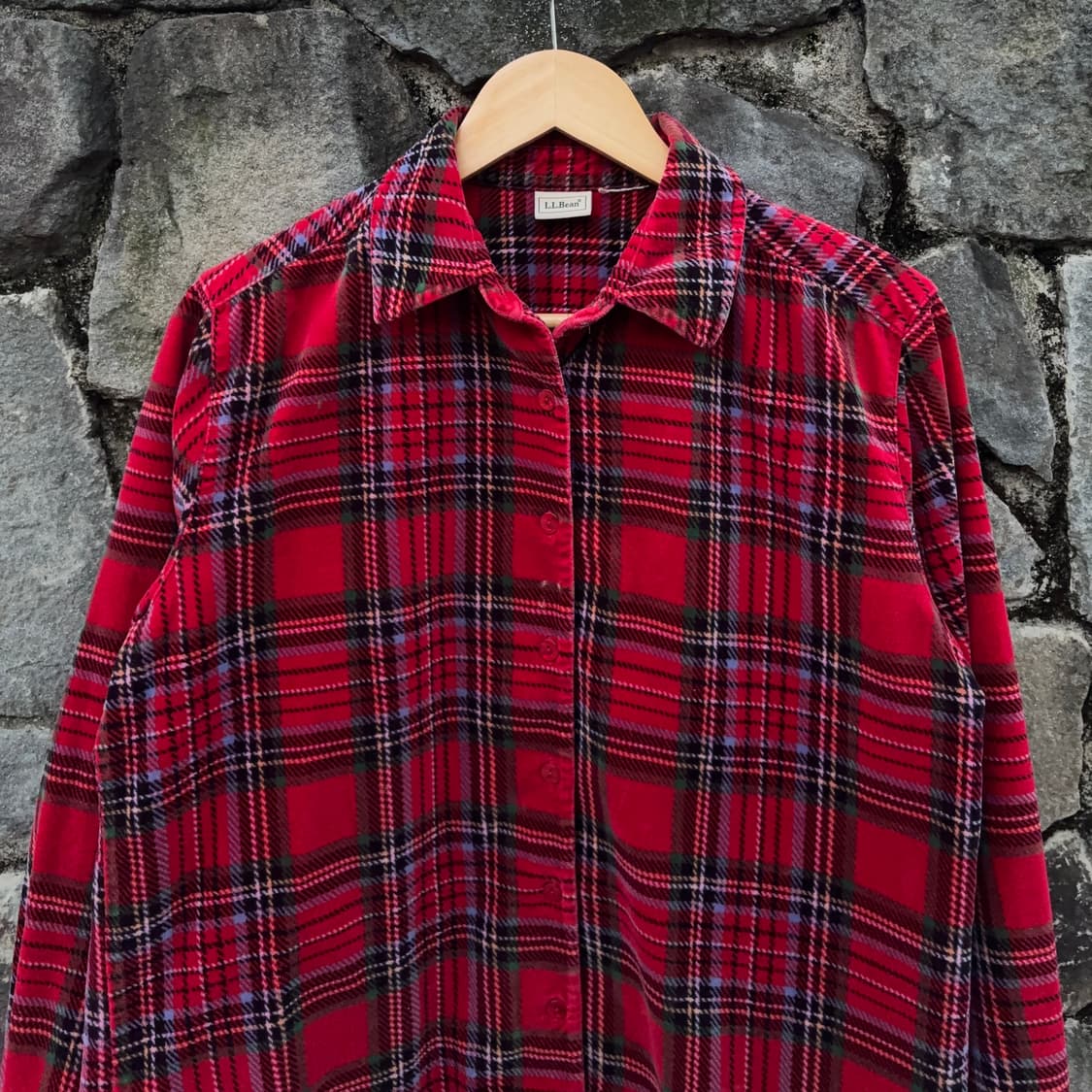 엘엘빈 L.L.Bean 레드 타탄 플란넬 셔츠 상품이미지3