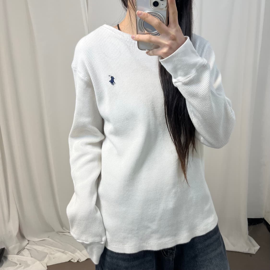 Polo White Waffle Knit 상품이미지3