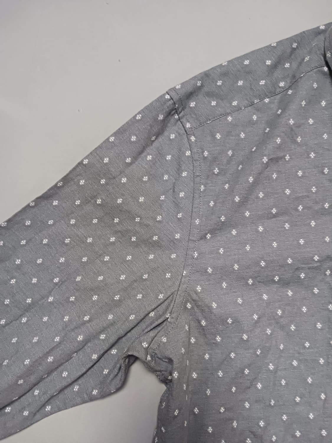 [110] 인디안 블루 캐쥬얼 패턴 버튼다운 셔츠 상품이미지5