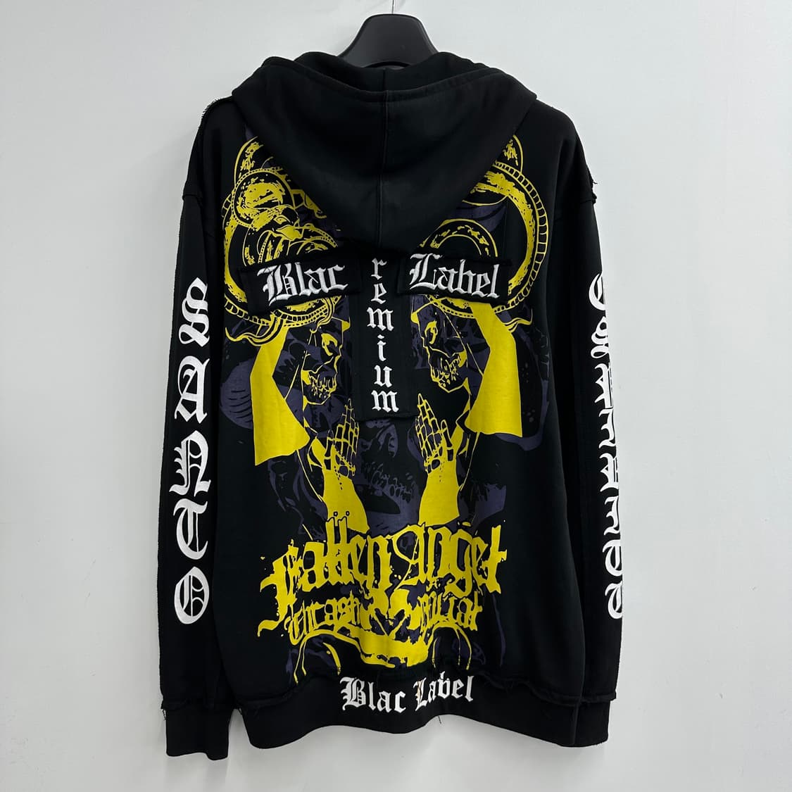 110 Blac Label 레터링 남자 루즈핏 후드집업 상품이미지2