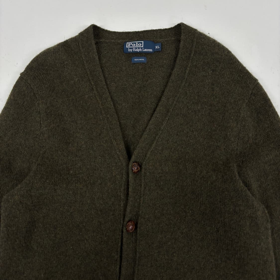 폴로 울 니트 콩단추 가디건 상품이미지2