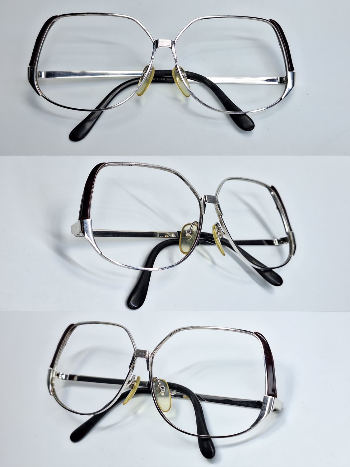 80s 일본 빈티지 Vista 비스타 6032 스플릿 브로우라인 안경테  상품이미지5