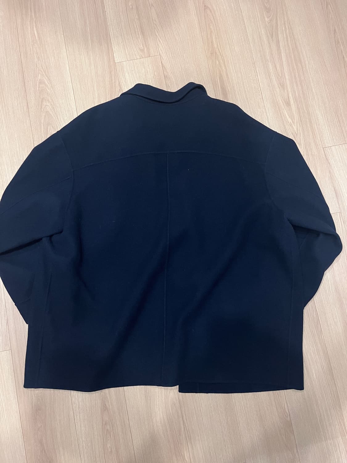 유니클로x질샌더 Uniqlo +J 네이비 울 코트 (3XL) 상품이미지3