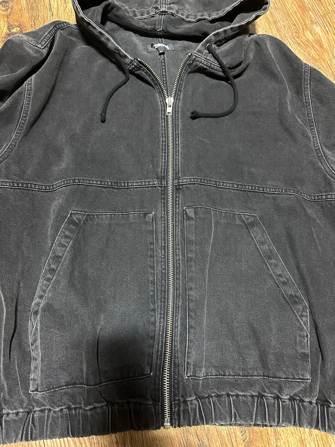 [XXL] 스투시 데님 워크 자켓 블랙 상품이미지6