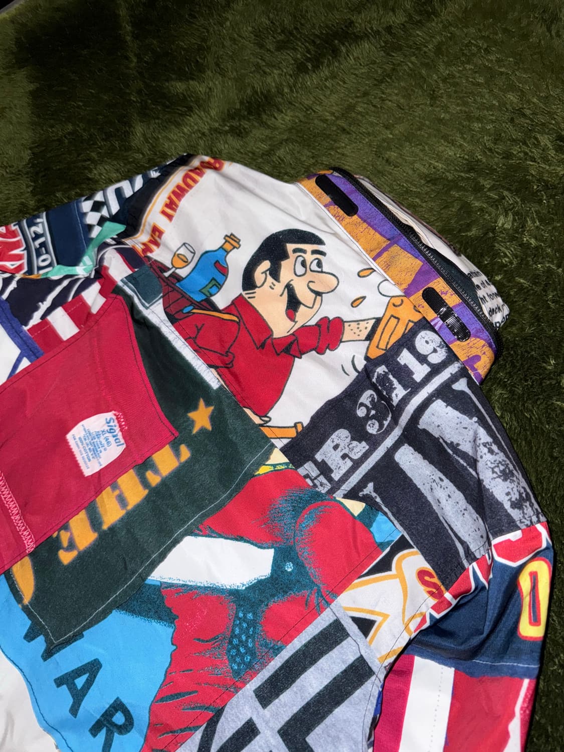 JOEGUSH 조거쉬 빈티지 티셔츠 믹스 프린트 윈드브레이커 자켓 상품이미지8