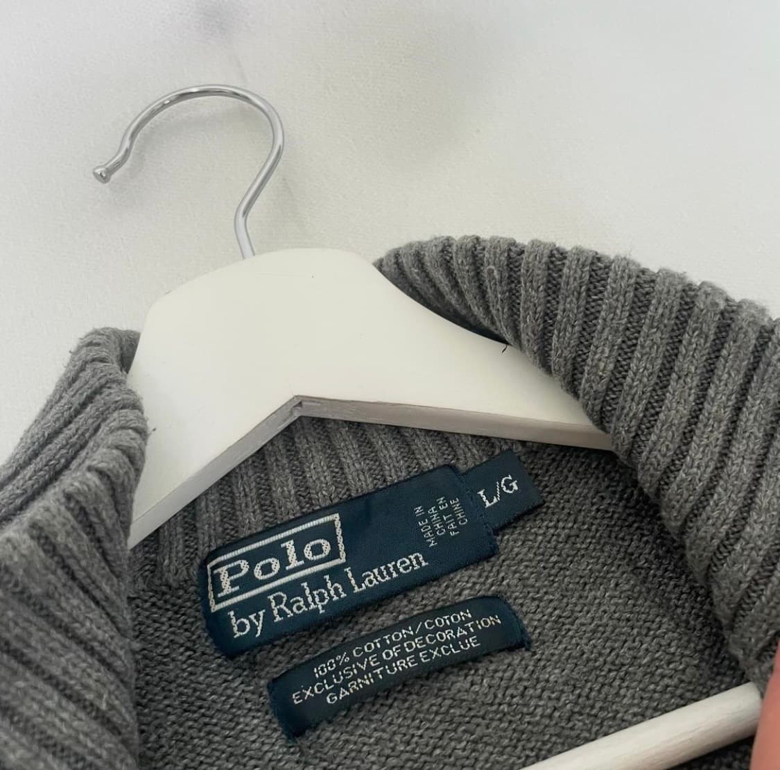 [L] 폴로 반집업 니트 상품이미지2