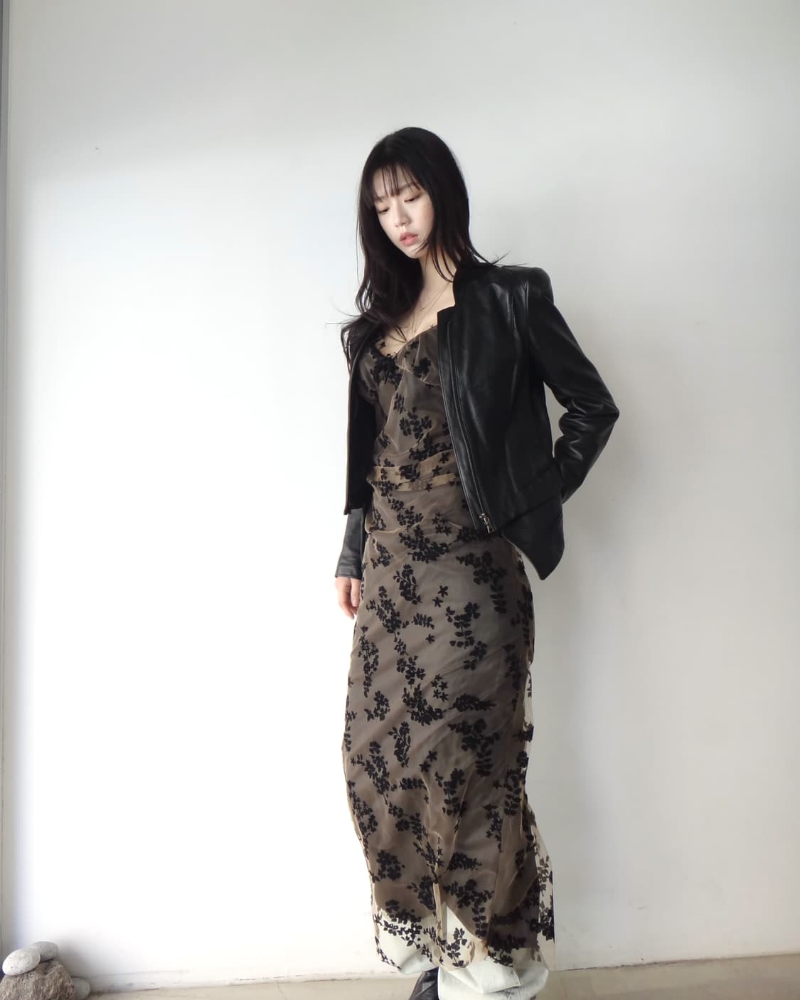 Organza flower long ops 상품이미지5