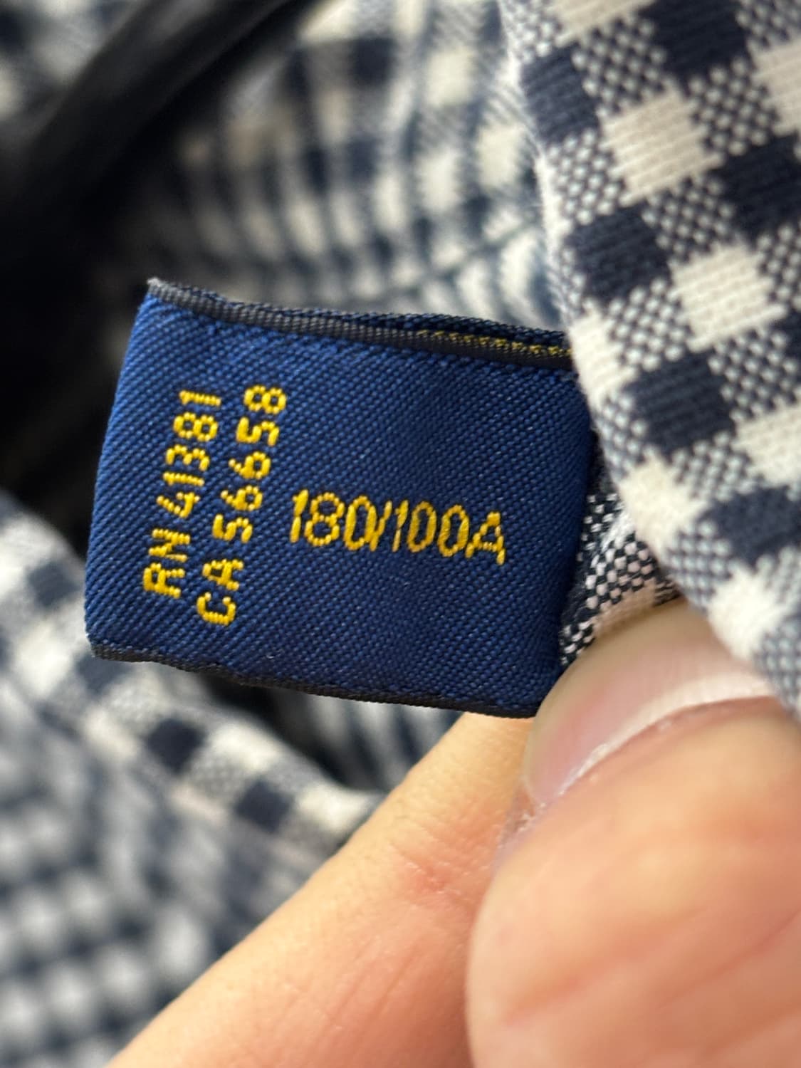 랄프로렌 깅엄 체크 셔츠 L 상품이미지5