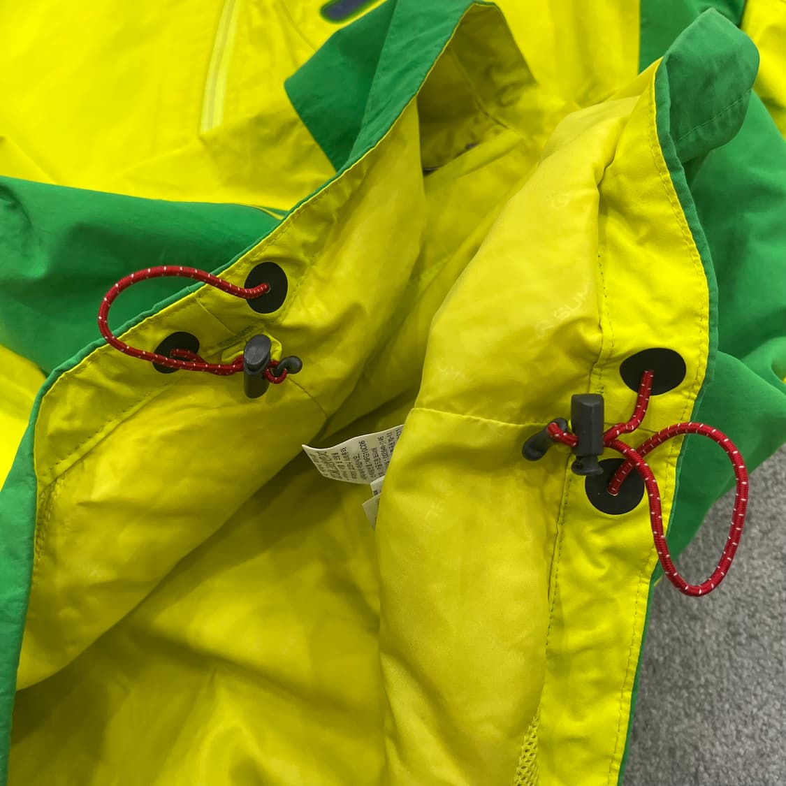 L 노스페이스 옐로우/그린 바람막이 후드 자켓 상품이미지6