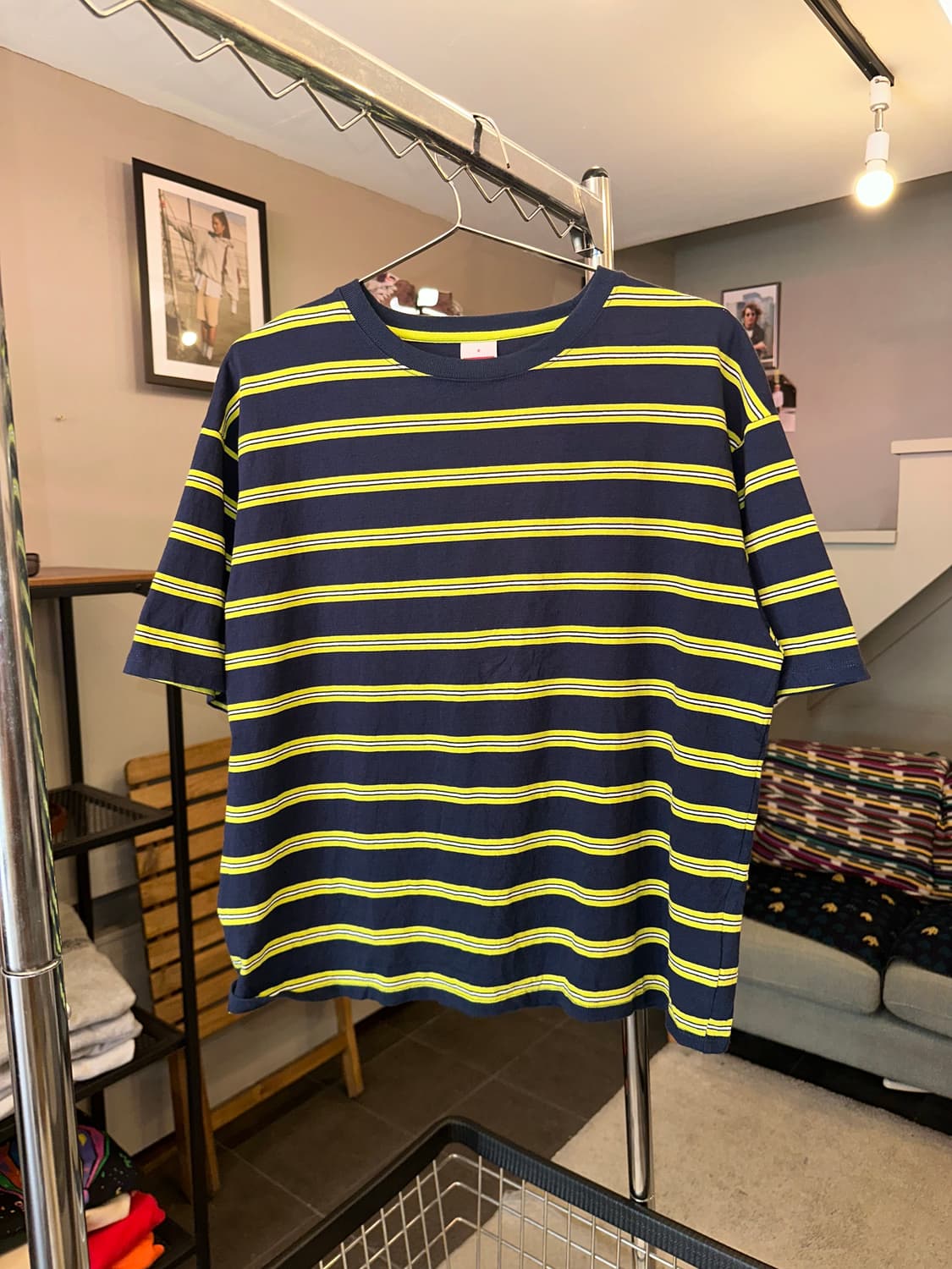 Niko and stripe pattern cotton T-shirt 상품이미지1