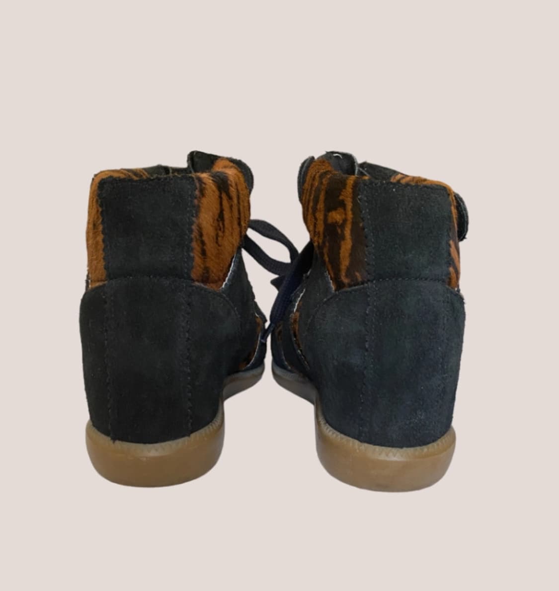 이자벨마랑 isabel marant 블랙 호피 웨지 스니커즈 36 상품이미지2
