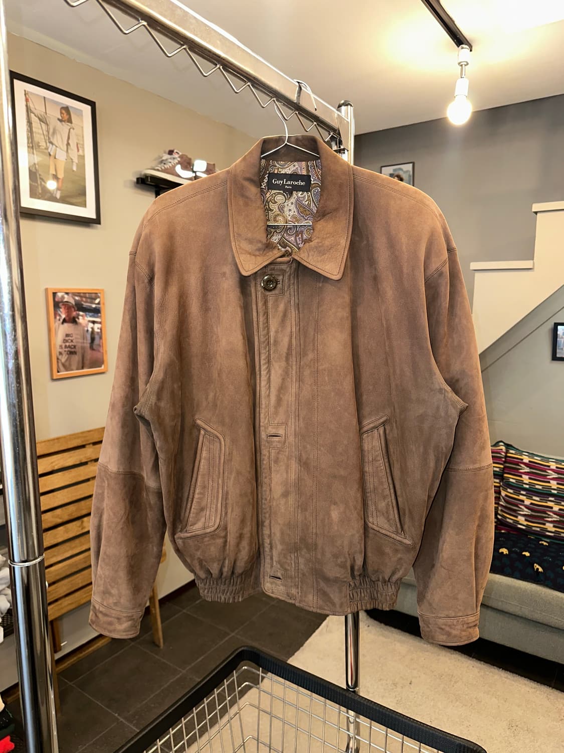 90’s Japanese Shell leather 3-button JK 상품이미지3