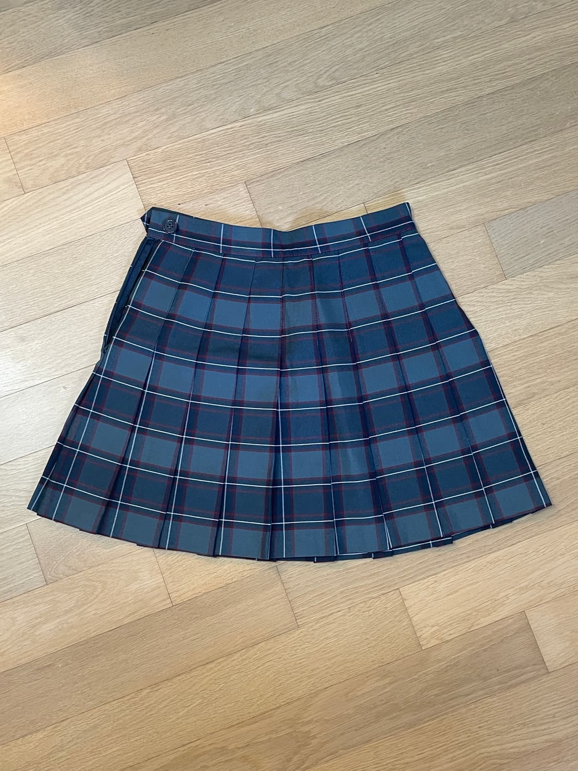 아메리칸어패럴 AA 체크 테니스 치마 블루 상품이미지1