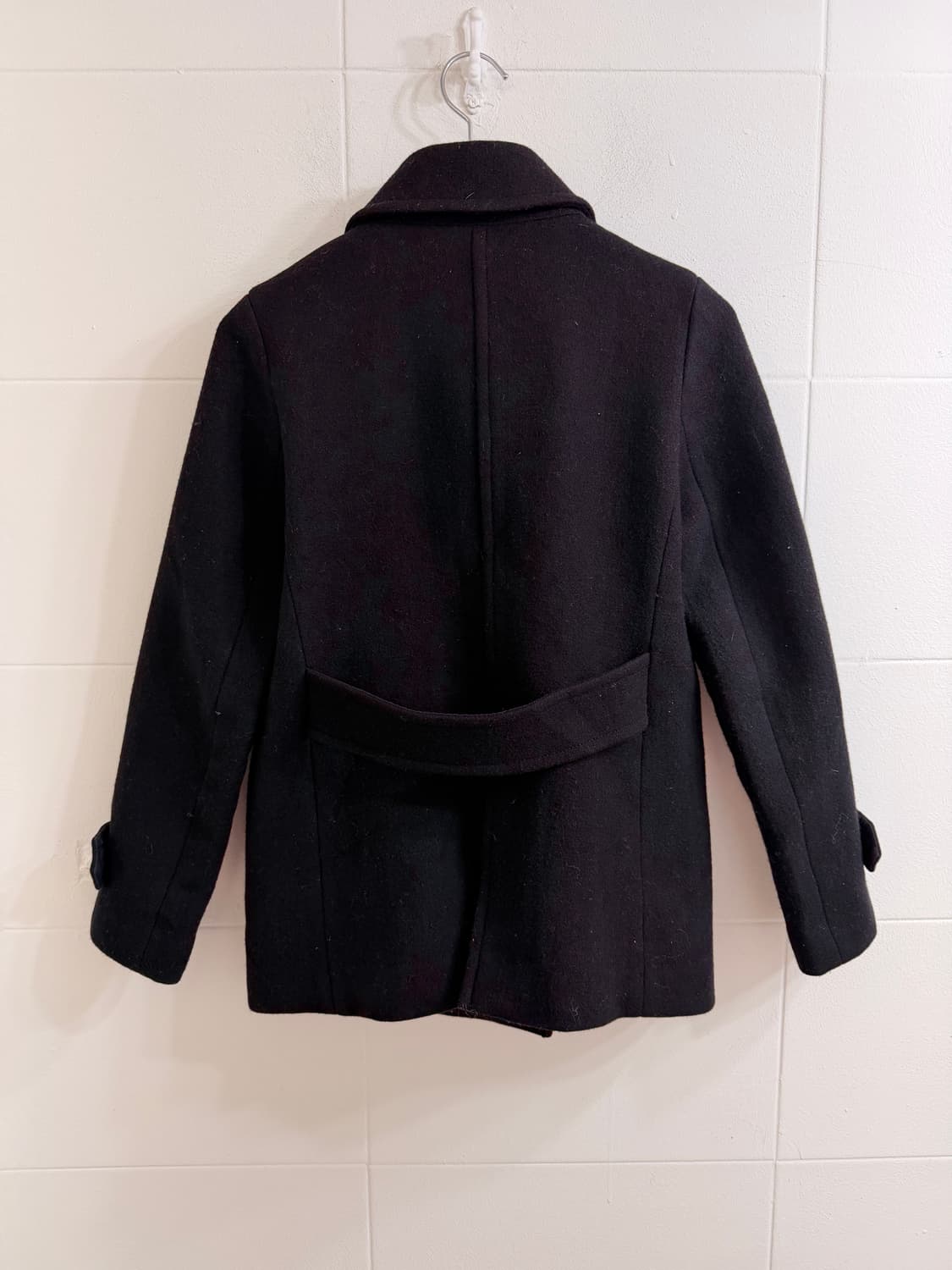 그런지 프레피 더블 코트 상의 세트 상품이미지6