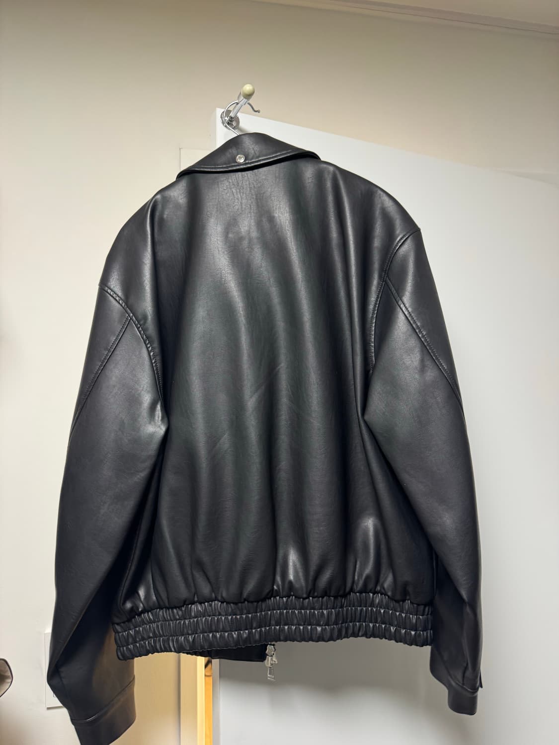 세터 테오 비건 레더 블루종 자켓 오가닉 블랙 L 상품이미지2