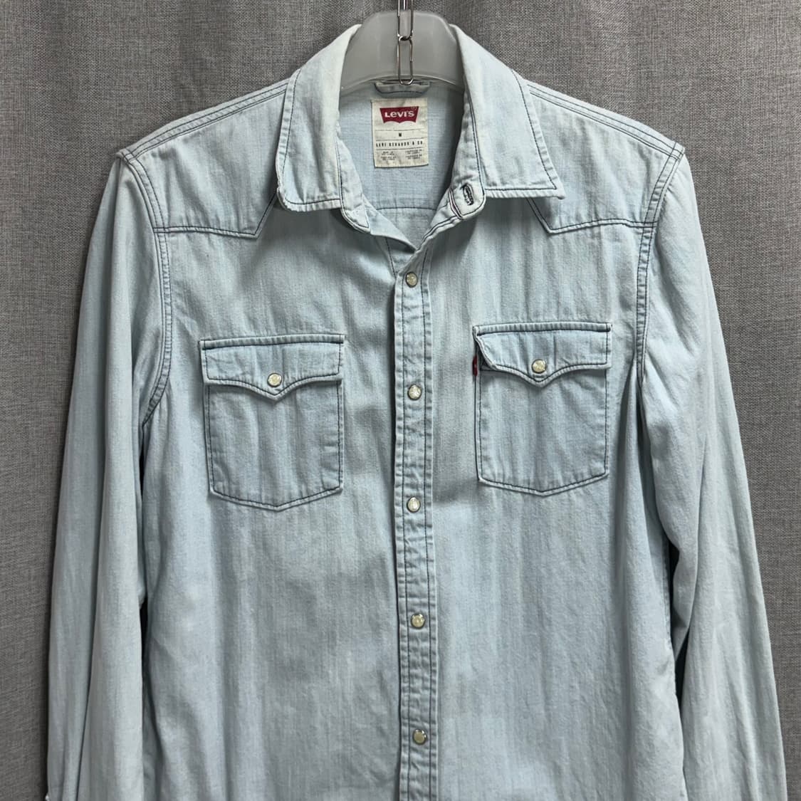 ​[M] 리바이스 웨스턴 데님 셔츠 (연청) 상품이미지3