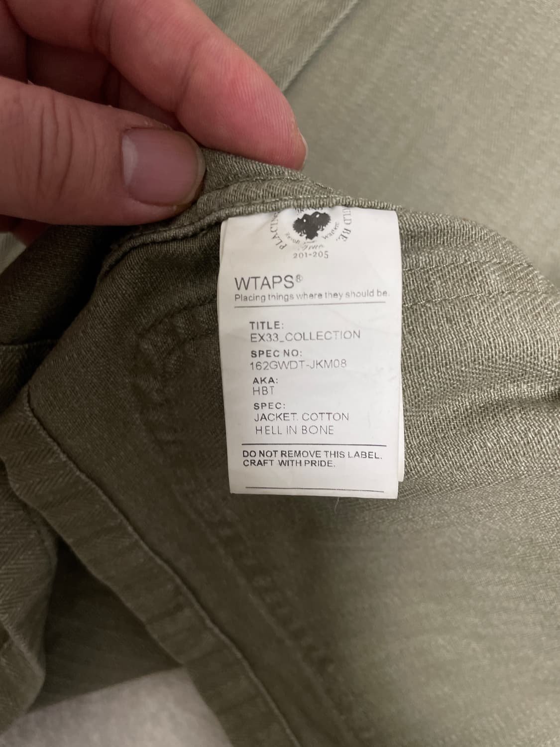 더블탭스 코튼 헤링본 자켓 상품이미지7