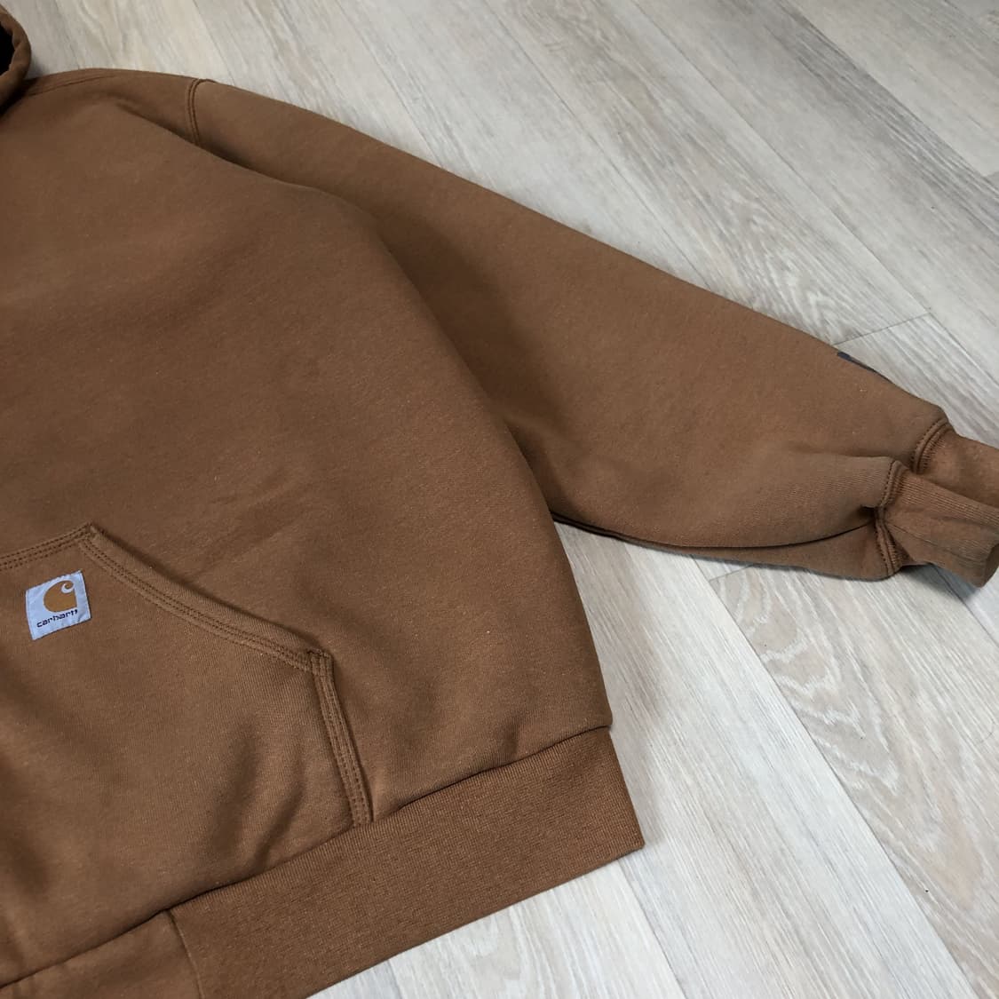 (XL) 칼하트 Carhartt 서멀 후드 집업 카멜 브라운 상품이미지5
