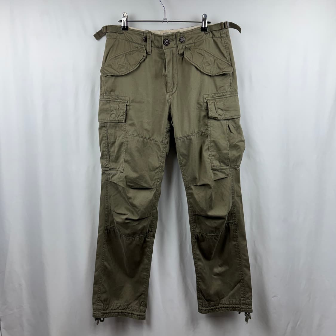 (L) 후아유 올드스쿨 카고팬츠 카키 상품이미지2