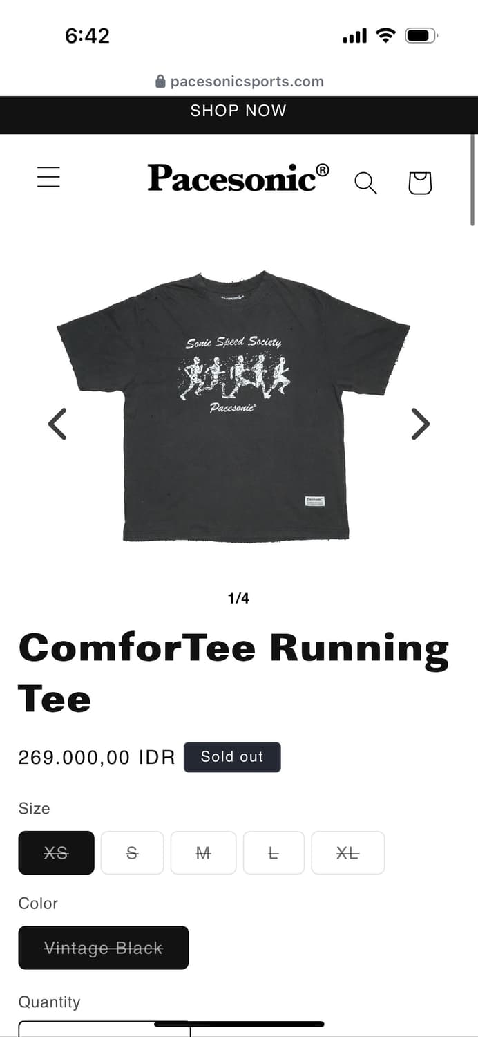 Pacesonic ComforTee Running Tee 상품이미지1