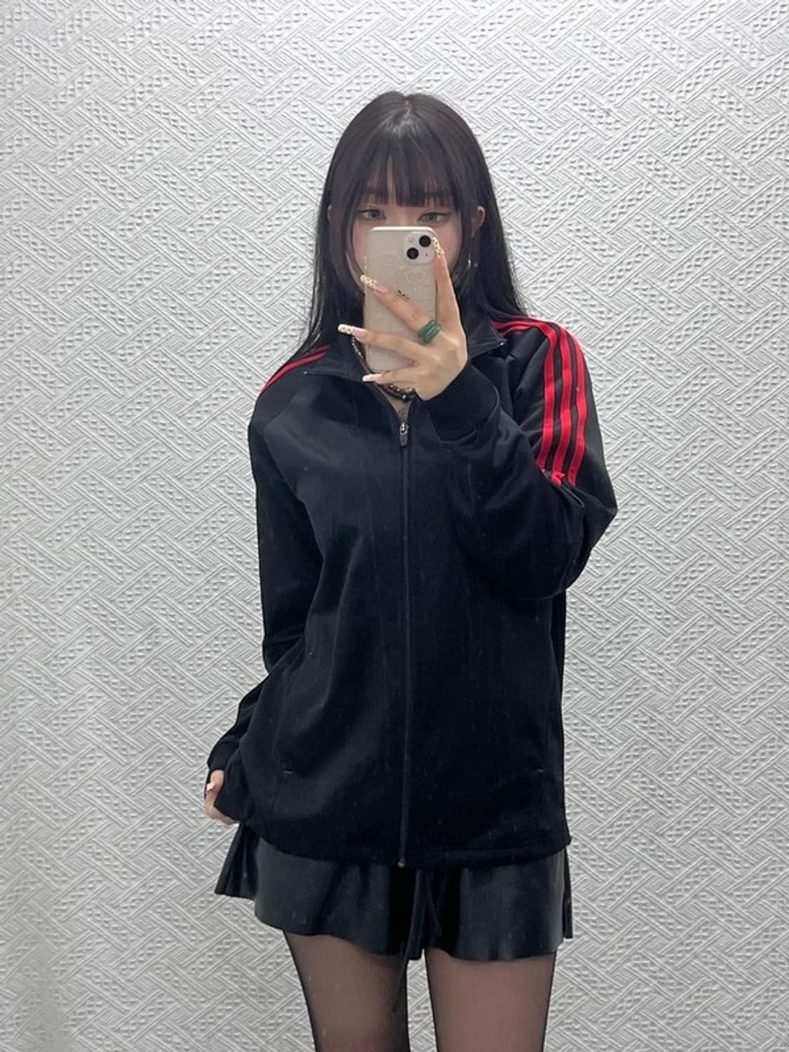 아디다스 올드스쿨 레트로 Y2K 검빨 져지 집업 100 C09960 상품이미지2