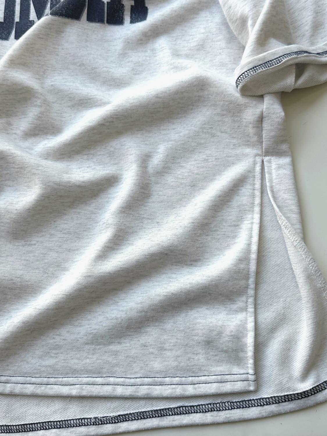 Design print wide sweat t-shirt 상품이미지3