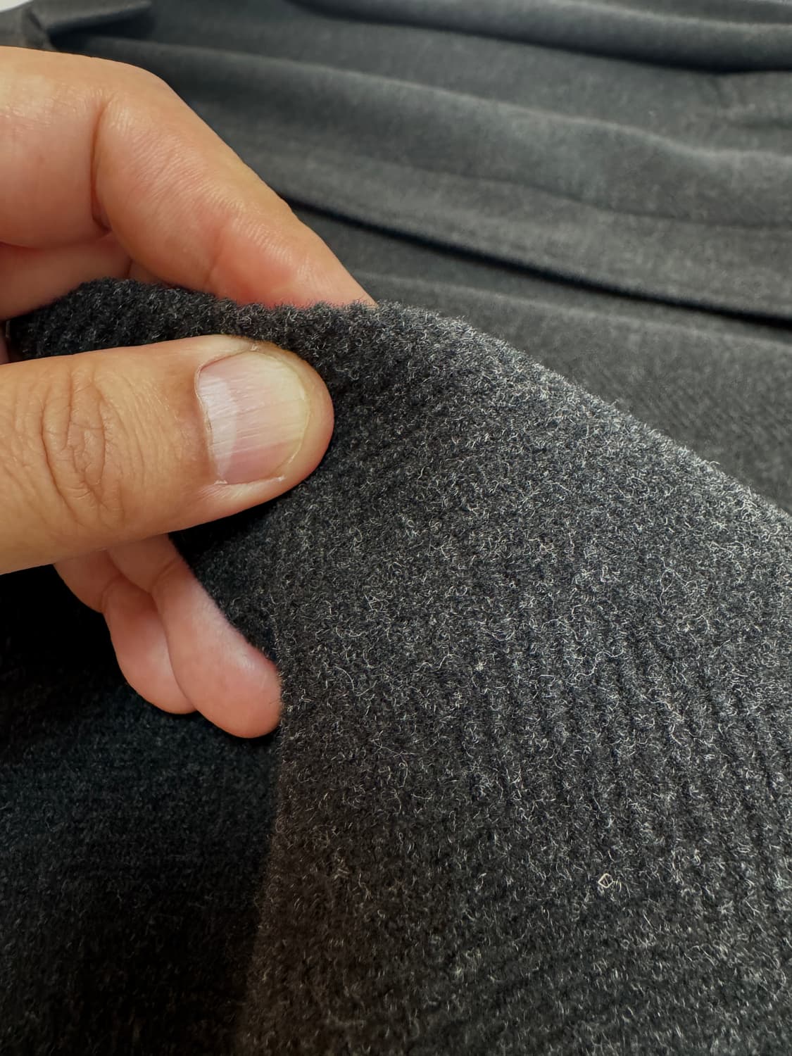 일본 TETE HOMME 울 100% 히든 싱글 롱 코트 / L-XL 상품이미지3