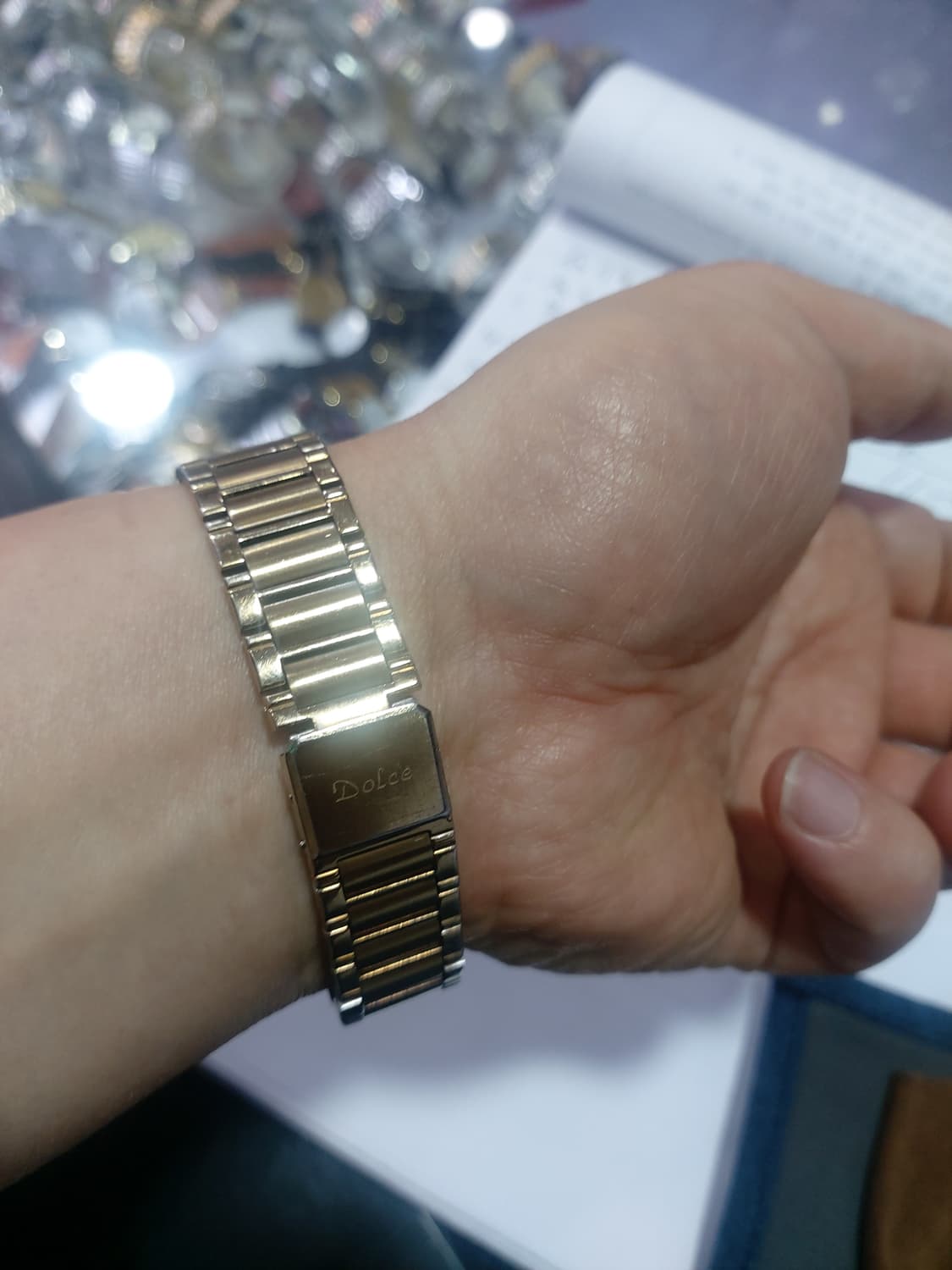 세이코 돌체 금장 사각 빈티지 시계 상품이미지6