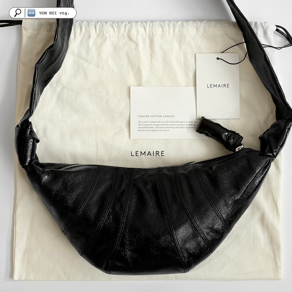 르메르 코티드린넨 크루아상백 스몰 판매합니다. 상품이미지1