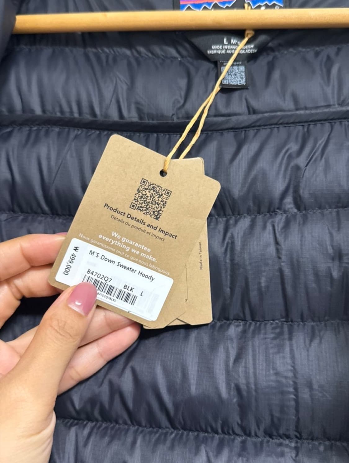 (새상품) 25FW파타고니아 다운스웨터 블랙 L 상품이미지3