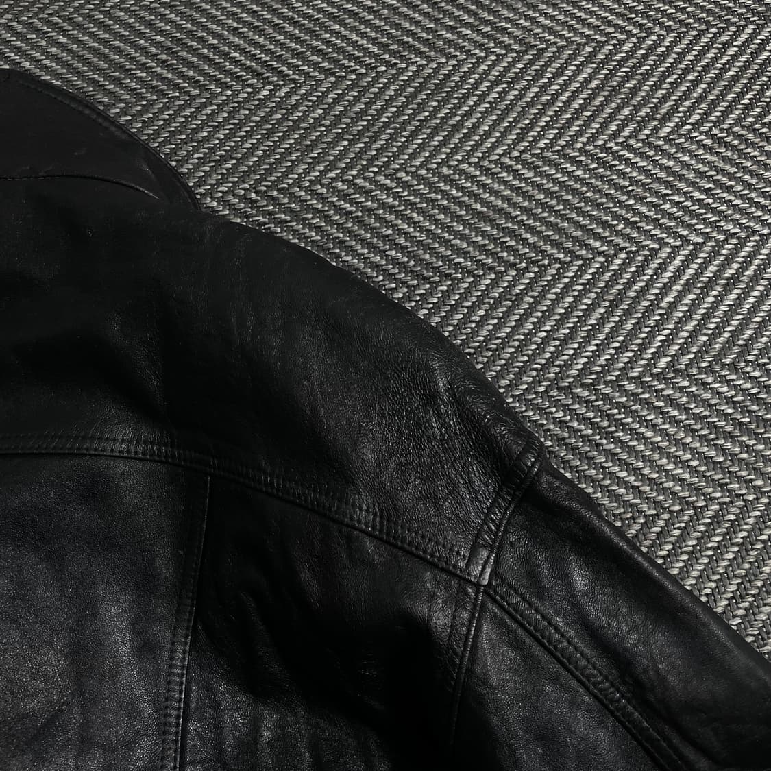 빈티지 램스킨 가죽 레더 봄버 자켓y 3566 상품이미지9