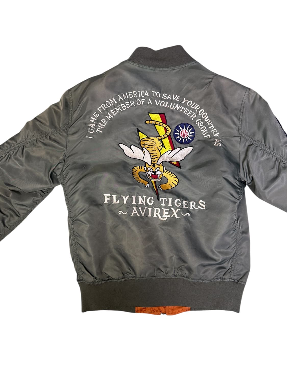 빈티지 아스페시 아비렉스 플라잉 타이거 마원 올리브 L 상품이미지8