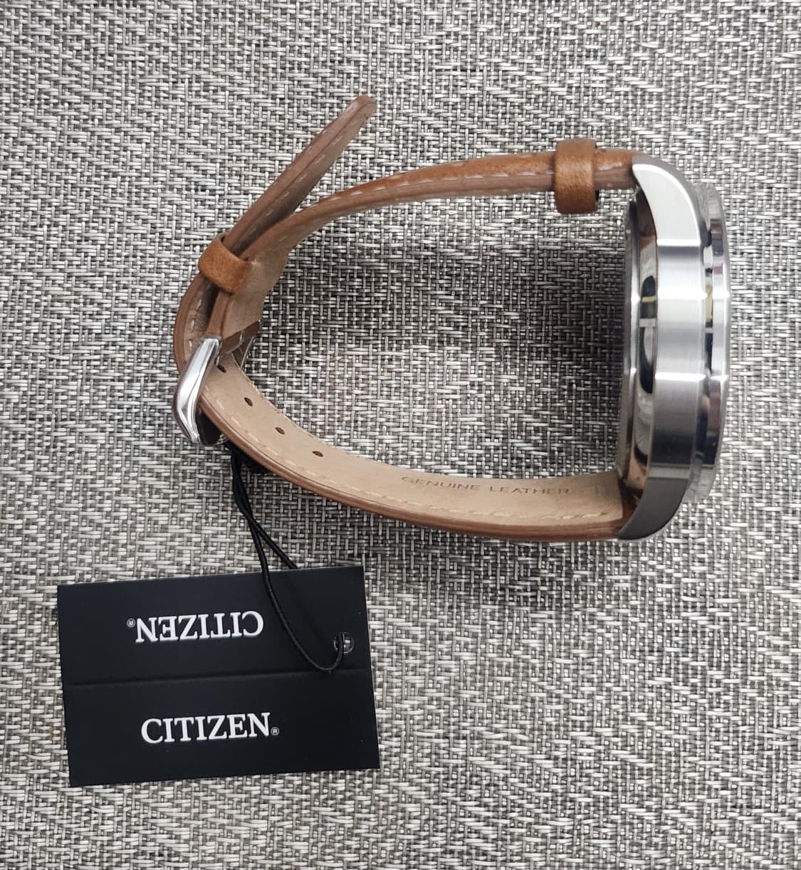 (새상품) 시티즌 에코드라이브 가죽 쿼츠시계 상품이미지2