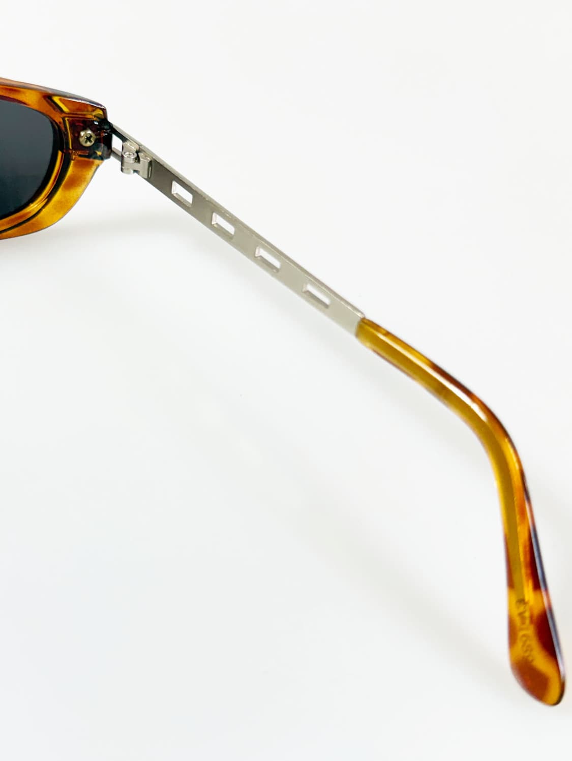 90s CIVIL 토터스쉘 볼드 스퀘어 빈티지 선글라스 상품이미지6