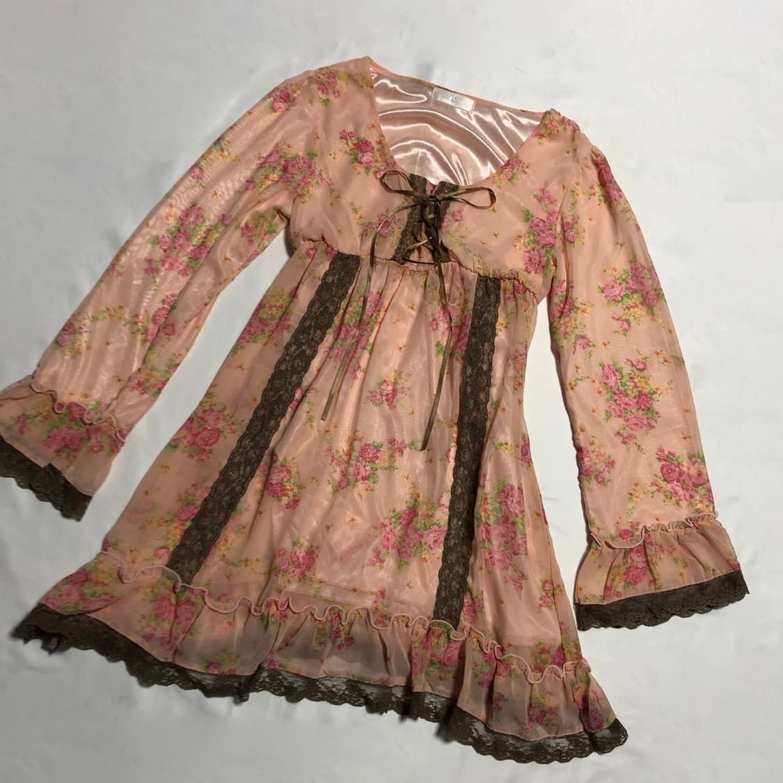 deary 꽃무늬 레이스 원피스 상품이미지2