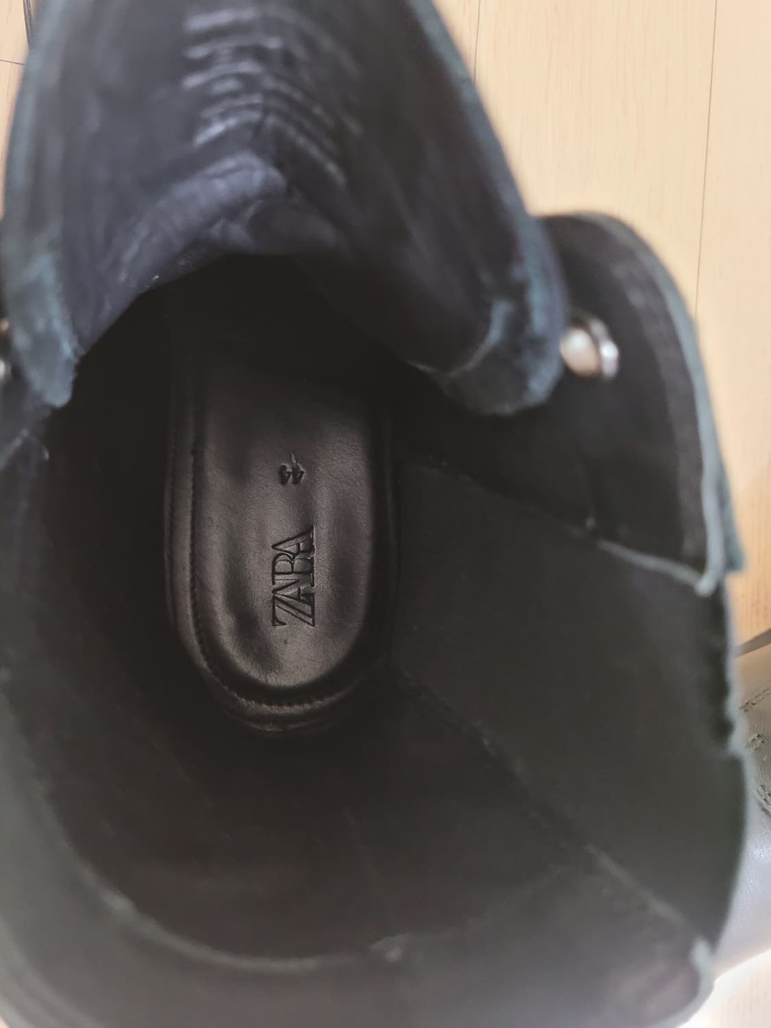 자라 ZARA 남자 레더 워커 부츠 280 블랙 상품이미지8