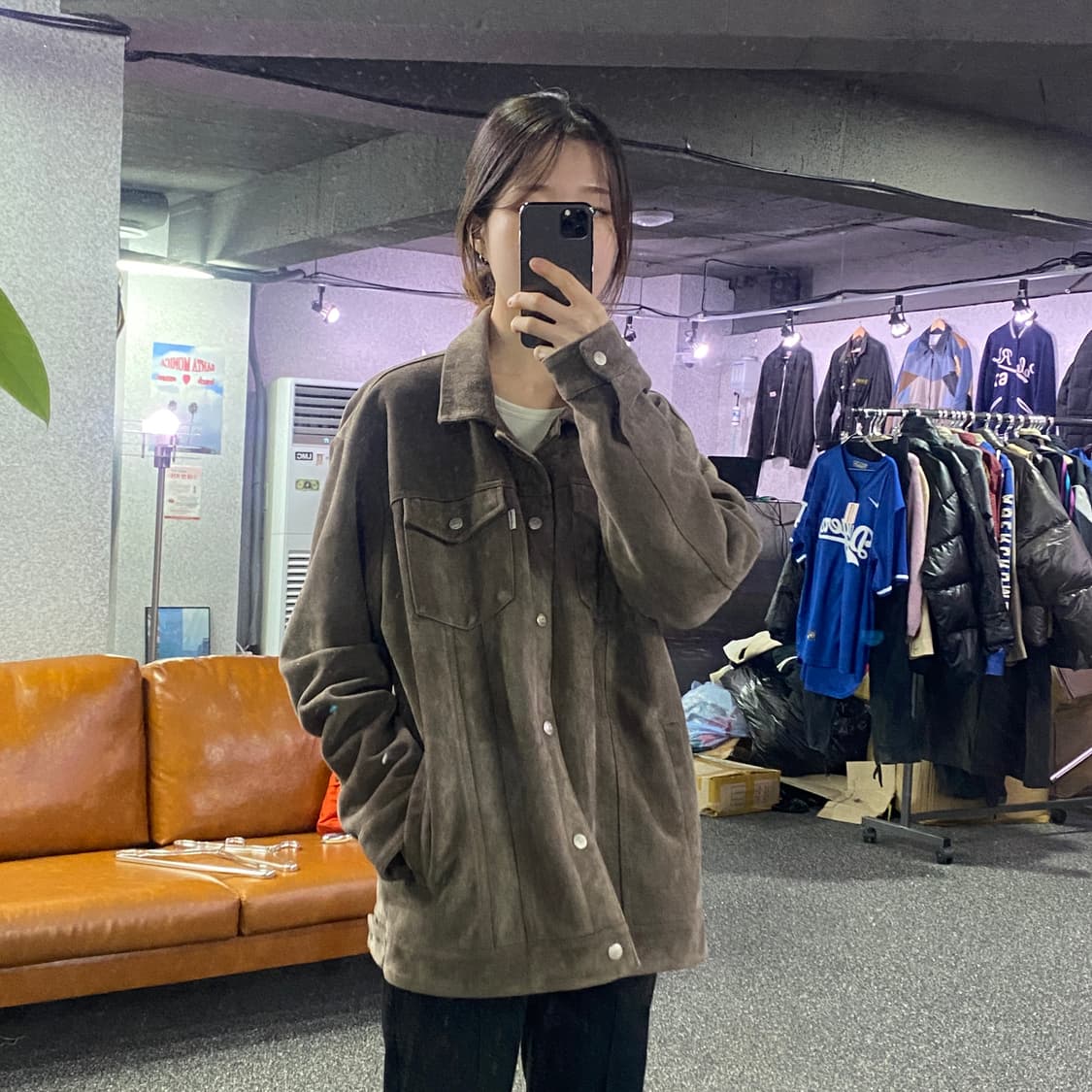 세인트페인 멀티포켓 브라운 벨벳 자켓 B3174 상품이미지1