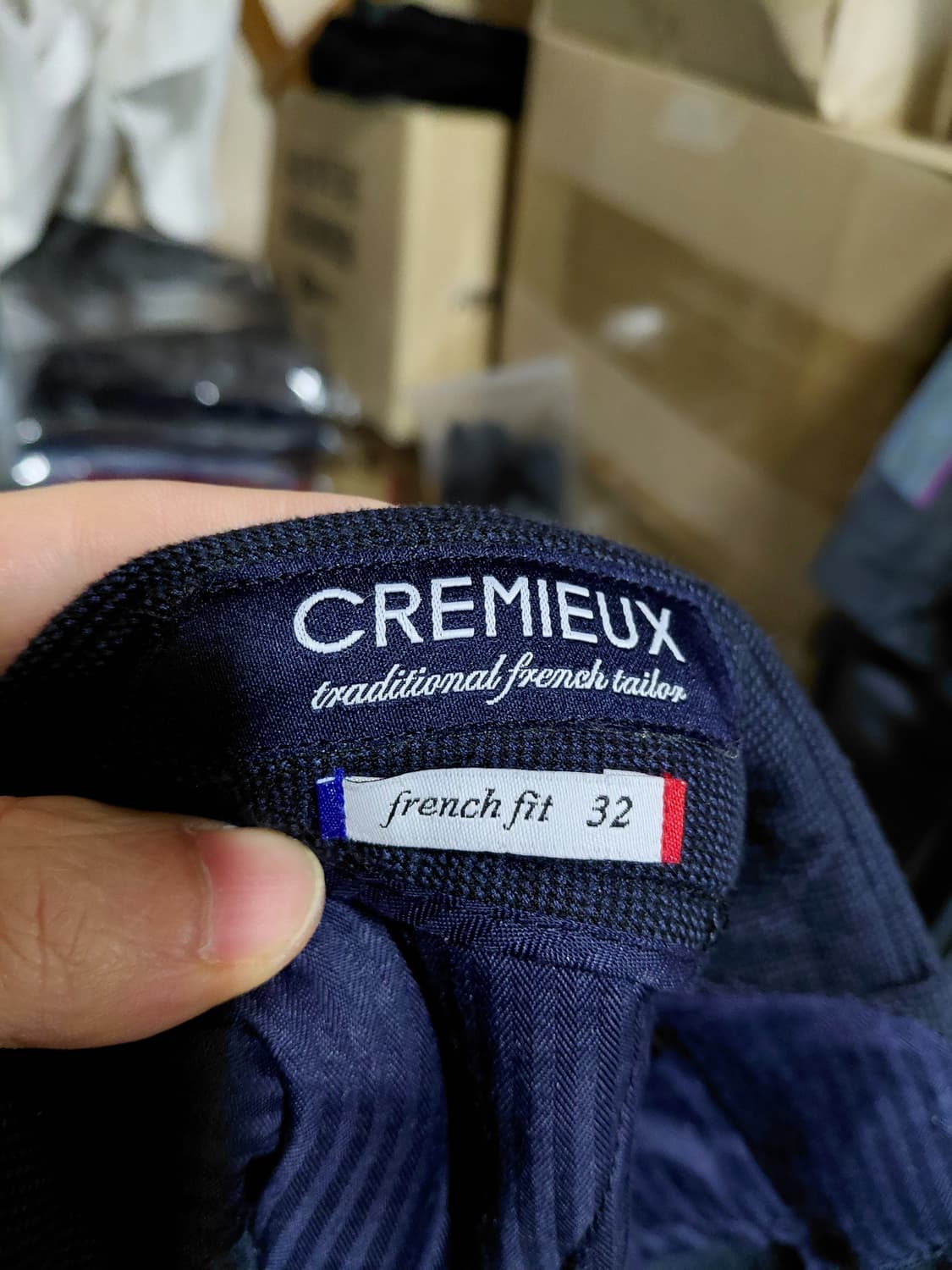 [다니엘크레뮤]프렌치핏 기모 밴딩 슬렉스 32사이즈  상품이미지3