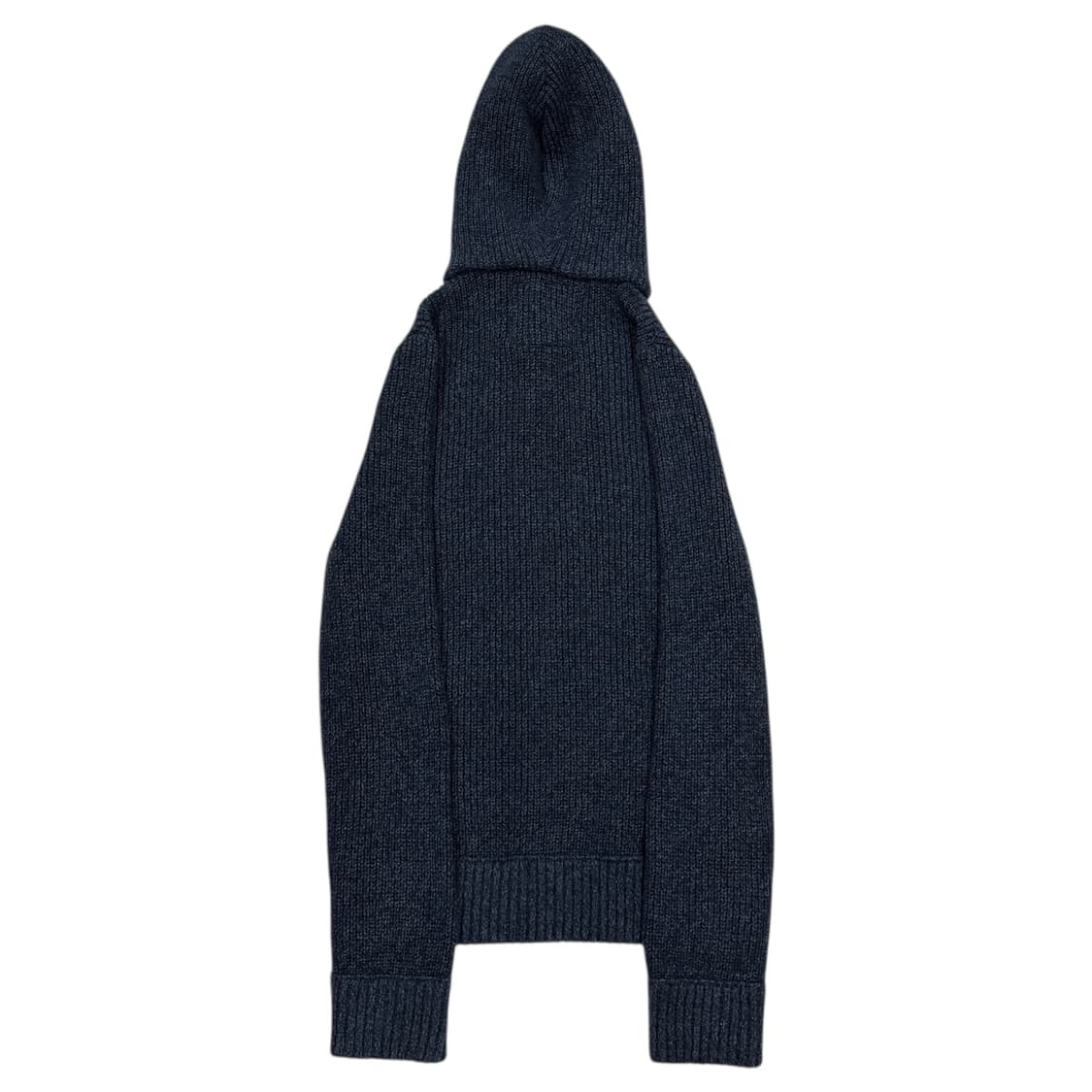 아베크롬비 빈티지 Y2K 버튼 니트 후드티 네이비 그레이 L 상품이미지3