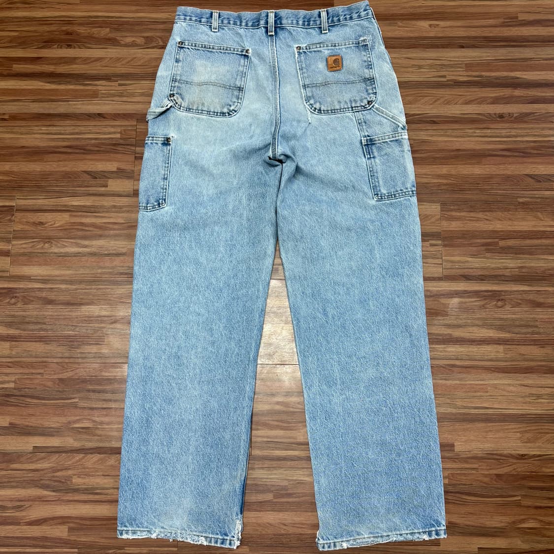 칼하트 데님 더블니 b73 dst 카펜터 디스 페이딩 워크 팬츠 34 상품이미지2