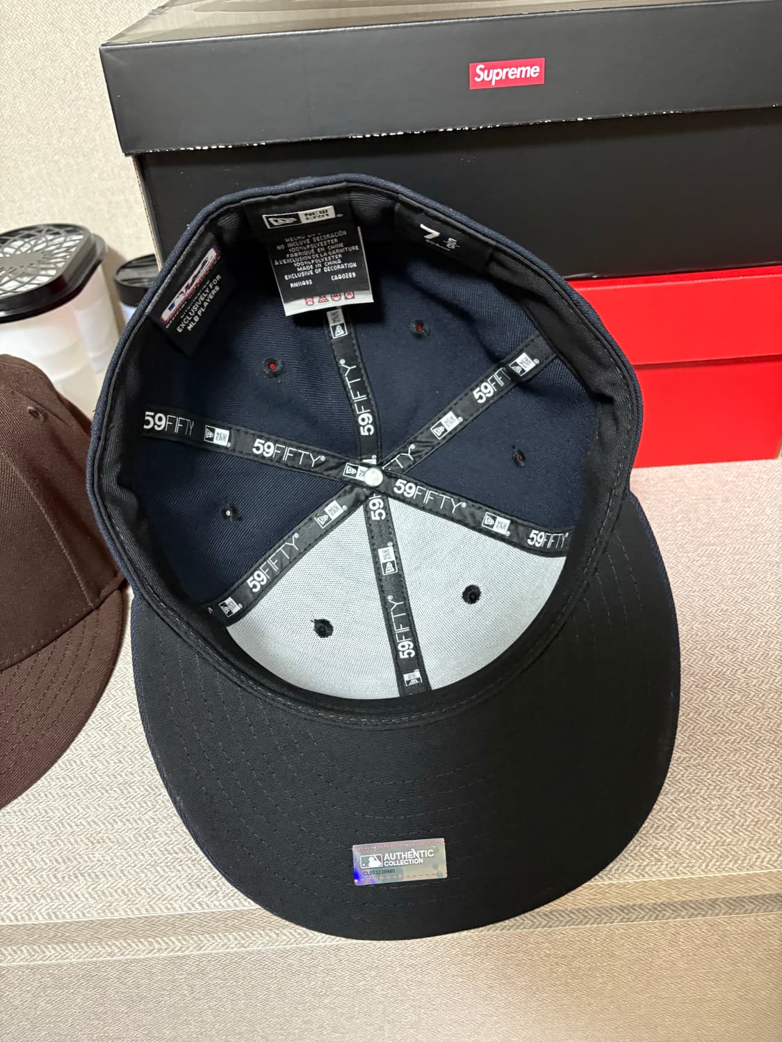 뉴에라 MLB 어센틱 뉴욕 양키스 피티드캡 게임 네이비 상품이미지3